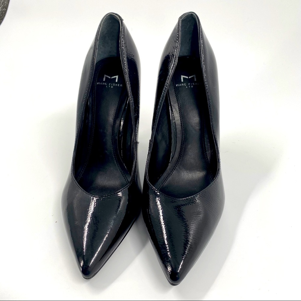 Marc Fisher Black patent pumps. EUC